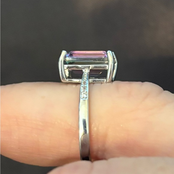 New Mystic Topaz Silver Ring - Size 5 - Picture 7 of 7